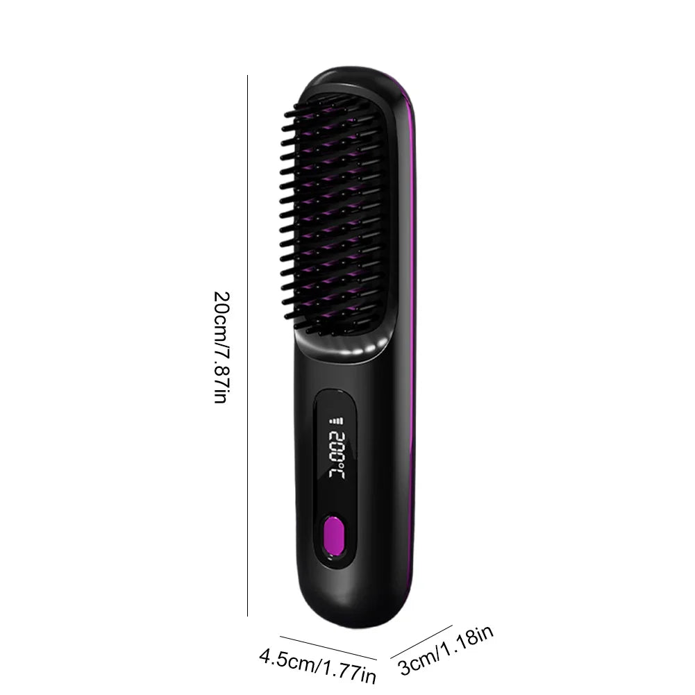 Portable Cordless Straightening Brush