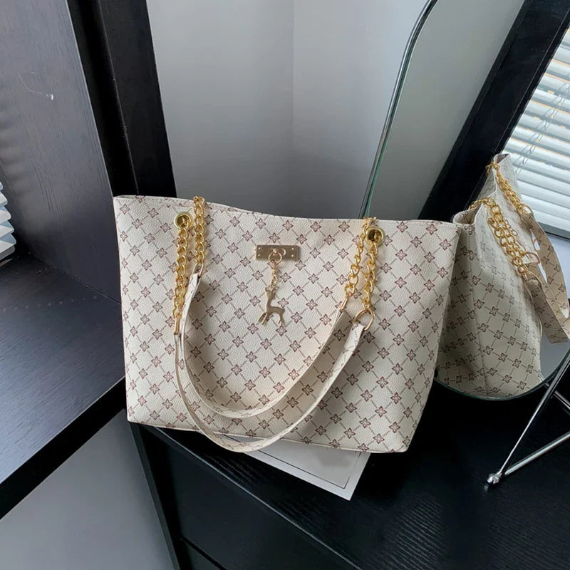 Chic Soft Leather Tote Bag